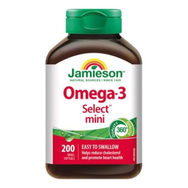 Jamieson Omega-3 Select™ mini 200 kapslí