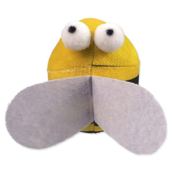 Hračka MC Rainbow Relax včelka s kočičími domky žlutá 10cm