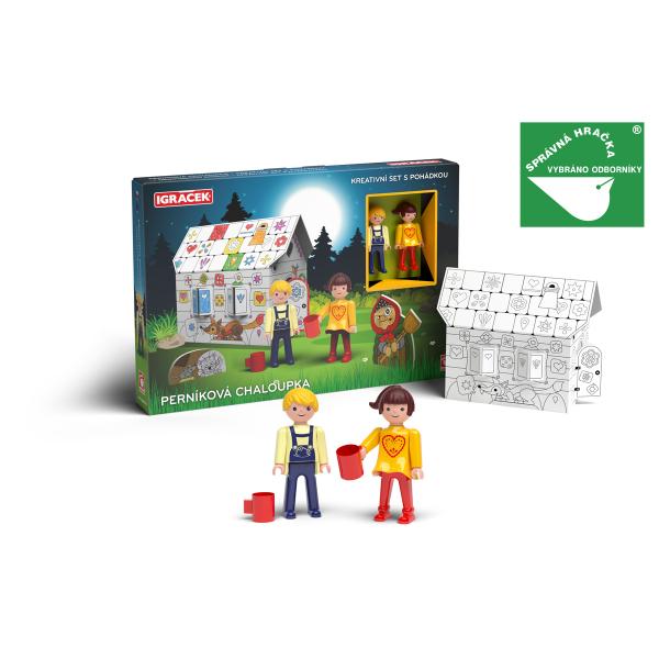 Igráček Perníková chaloupka – kreativní set s pohádkou