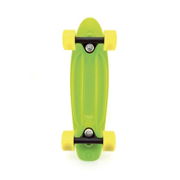 Skateboard - pennyboard 43cm, nosnost 60kg plastové osy, zelená, žlutá kola (obrázek 4)