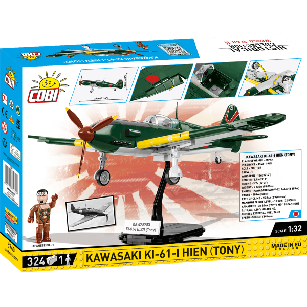 Cobi 5740 II WW Kawasaki KI-61-I HIEN (Tony), 1:32, 324 k, 1 f (obrázek 5)