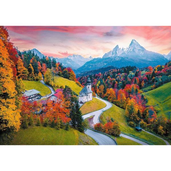 Trefl prime puzzle 1000 UFT – Toulky: Alpská idylka, Bavorsko, Německo