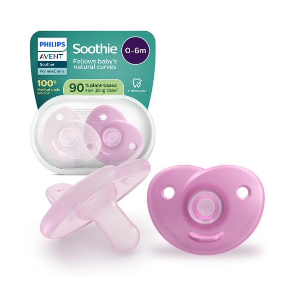Philips AVENT Dudlík 0-6m Soothie dívka 2 ks (obrázek 4)