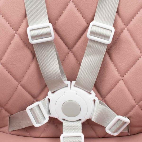 Jídelní židle Baby Mix Freja wooden dusty pink (obrázek 3)
