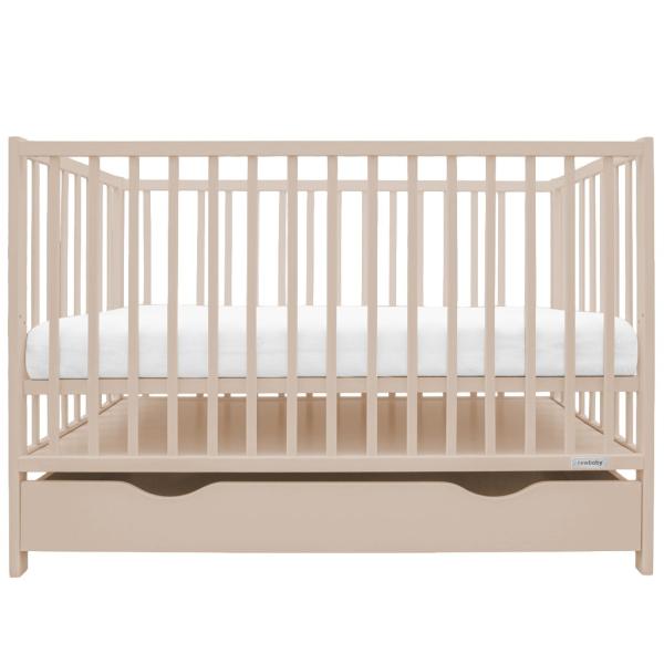 Dětská postýlka se šuplíkem New Baby BASIC kašmírová (obrázek 3)