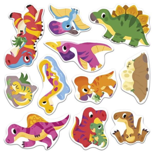 Janod My arts&crafts Maxi Kreativní sada Přelepovací samolepky Dinosauři (obrázek 6)
