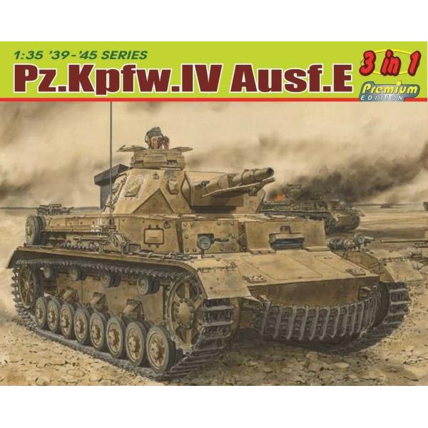 Model Kit tank 6874 - Pz.Kpfw.IV Ausf.E (3 in 1) (1:35)