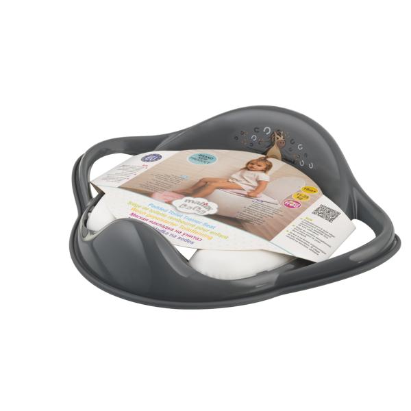 MALTEX Redukce na WC s úchyty měkká Koník Minimal – steel grey