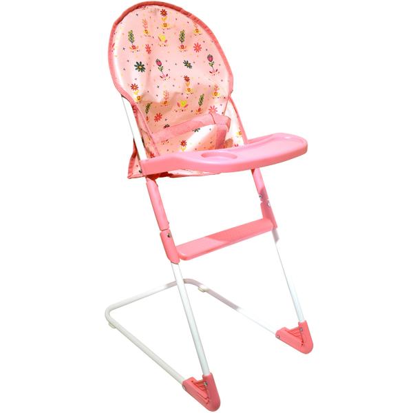 Dolls World Skládací jídelní židlička pro panenky 56 cm