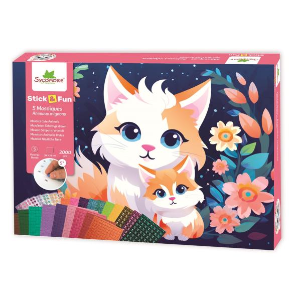 Sycomore Stick & Fun - XL mozaika - roztomilá zvířata