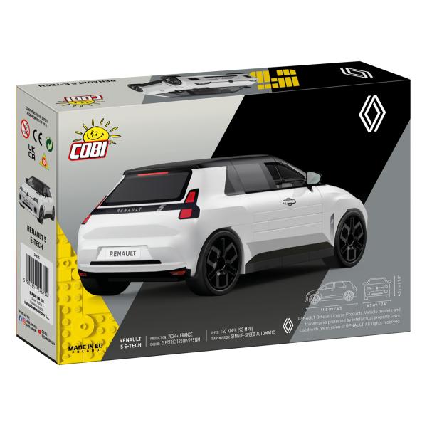 Cobi Renault 5 e-tech 1:35 Bílá