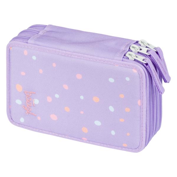 Baagl Astuccio A 3 Scomparti Per Ragazzi E Ragazze, Astuccio Per Cancelleria, Materiale Scolastico, Astuccio Per La Scuola, LäNge 20 Cm, Breite 13 Cm, HöHe 9 Cm-image
