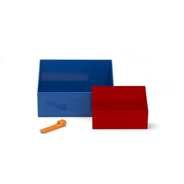 LEGO® naběrač na kostky - červená/modrá, set 2 ks