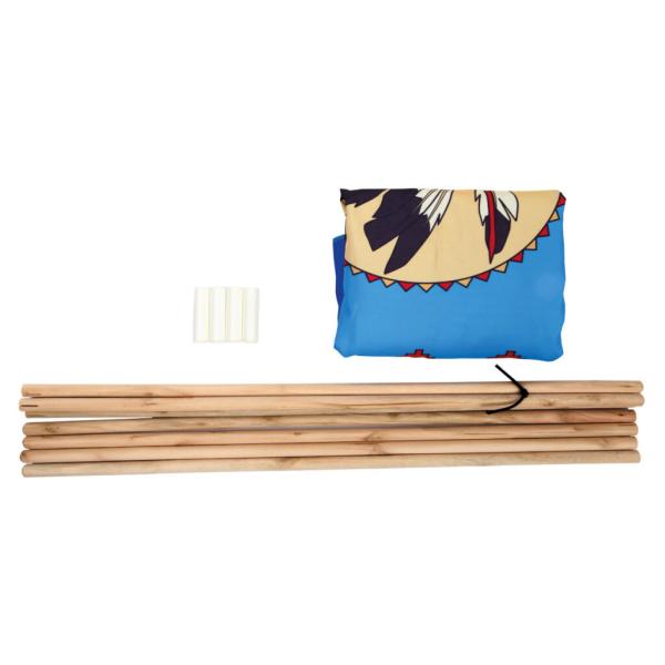 Bino Dětský stan TeePee modrý