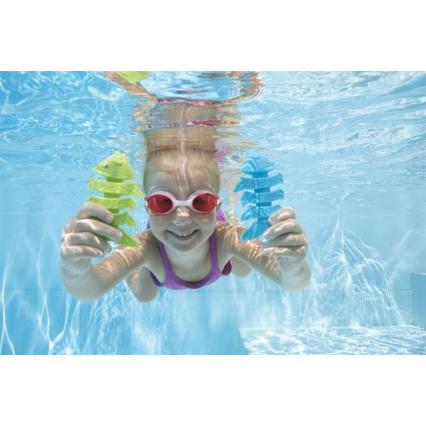 Bestway Rybičky na potápění Squiggle Wiggle set (modrá, oranžová, zelená) (obrázek 6)