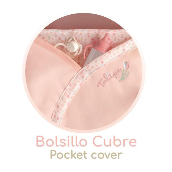 DeCuevas 87074 Kočárek pro panenky hluboký Tulipe 2025 - 68 cm (obrázek 6)