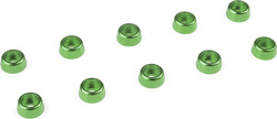 Unterlegscheibe für Zylinder. Kopf M4 / 10mm alu grün (10) - Unter dem  Zylinderkopf