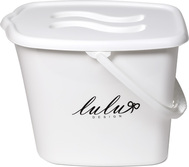 Secchio Con Coperchio Whitefurze, Pratico Per Campeggio E Come Cestino Pannolini, Colore Cream