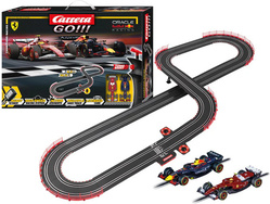 Carrera GO!!! Set Pista Ferrari Supercar Power - Auto SF-90 XX Stradale Grigio E Rosso - Telecomandi Wireless - 6+ Anni