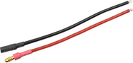 Konektor pozlátený 3.5mm s káblom kábel 14AWG 10cm (1 pár)