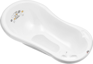 Maltex Vanička so zátkou a protišmykovou podložkou Zebra 84 cm - White