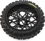 Losi koleso s pneu Dunlop MX53 zadné, disk čierny: PM-MX