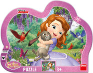 Puzzle Sofia a zvieratká 25 dielikov doskové