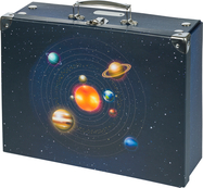Faltbarer Schulranzen Planeten mit Prägung