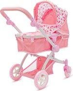 Kočík pre bábiky 2v1 Baby Mix Sophie pink