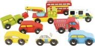 Bigjigs Rail Drevené autodráhy sada áut