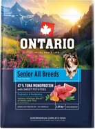 Ontario Senior All Breeds Monoprotein Туна и Сладки картофи 2,25 кг