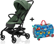 Sportovní kočárek Jet + kufřík Pack&amp;Ride Zdarma, Rocky Green