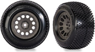 Traxxas Rad 2.1/2.6", Felge Winklig Grau, Reifen Response Pro (2)
