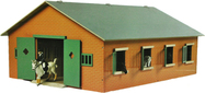 Kids Globe Farming Pferdestall aus Holz 72x60x30cm 1:24 in der Box