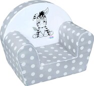 Detské kreslo New Baby Zebra sivé
