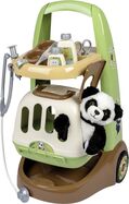 Smoby Veterinárny vozík s pandou a prepravným boxom 2v1