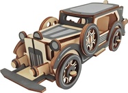 Woodcraft 3D-Holzpuzzle Alte Limousine