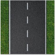 BRIXIES Plus 225.005 Dizajnová podložka na stavanie - rovná cesta 25,5 x 25,5 cm