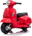 Elektrická motorka Vespa GTS, červená, s pomocnými kolesami, Licencované, 6V Batéria, 30W