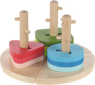 Drevené Montessori puzzle, Wood