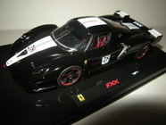 1:43 FERRARI FXX BLACK DAYTONA WITH ITALIAN FLAG