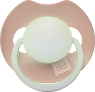 LOVI Cumlík svietiaci silikónový dynamický Prime 0-6m 1ks Blush