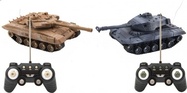 Tank RC 2ks 25cm tanková bitka + dobíjací pack 27MHZ a 40MHz so zvukom so svetlom