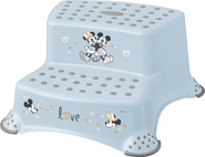 Dvojstupienok k WC/umývadlu "Mickey", Modrá