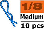 Sponka karoséria stredná 45° čierna (10)