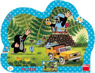 Dino KRTKO ZO ŽLTÝM AUTOM 25 kontura Puzzle
