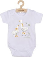 Baby-Body mit Aufdruck New Baby Gänschen - Kurzarm 68 (4-6m)