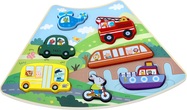 2Kids Toys Fa puzzle Közlekedési eszközök összekapcsolható