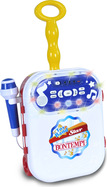 Bontempi karaoke vozík s MP3, nahrávanie zvuku, 10 melodii, 9 pesničiek, svetelné efekty