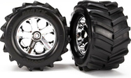 Traxxas koleso 2.8" All-Star chróm, pneu Maxx (pár)